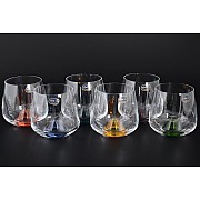 Набор цветных стаканов для воды Crystalite Bohemia