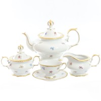 Чайный сервиз Queen's Crown Мелкие цветы на 6 персон 17 предметов