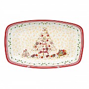 Блюдо овальное Repast Christmas world Multi 30*19 см