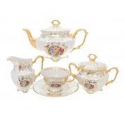 Чайный сервиз Мадонна перламутр Мария-тереза Repast 15 предметов на 6 персон