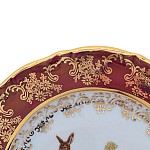 Набор тарелок Repast Охота красная Мария-тереза R-L 17 см