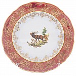 Набор тарелок Repast Охота красная Мария-тереза R-C 18 предметов