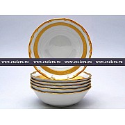 Набор салатников 16 см Анжелика Золотая лента MZ 6 шт