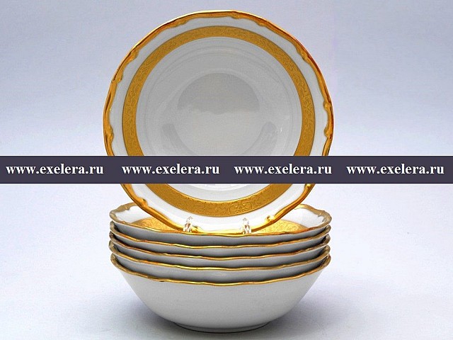Набор салатников 16 см Анжелика Золотая лента MZ 6 шт