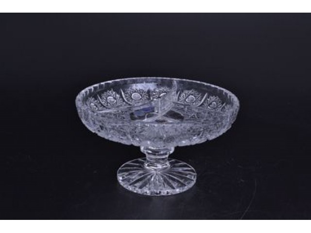 Менажница 17 см на ножке Glasspo Bohemia