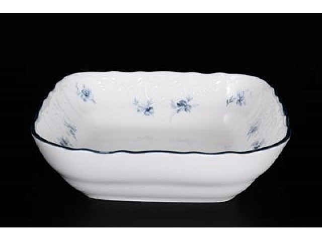 Салатник квадратный 16 см Бернадотт Синий цветок