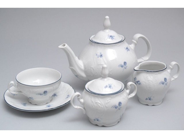Чайный сервиз Синий цветок Bernadotte на 6 персон 15 предметов