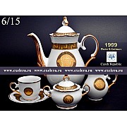 Мокко сервиз Магнолия Медуза Горгона MZ на 6 персон