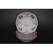 Набор салатников 19 см Бернадотт Розовый цветок 6 шт