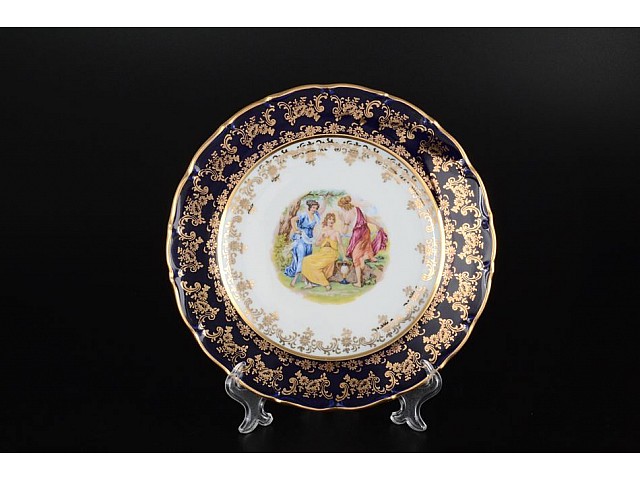 Набор тарелок 21 см Офелия Мадонна Кобальт MZ 6 шт