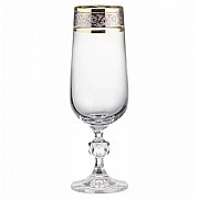 Набор фужеров для шампанского 280 мл Клаудия Панто V-D Bohemia Crystal 6 шт