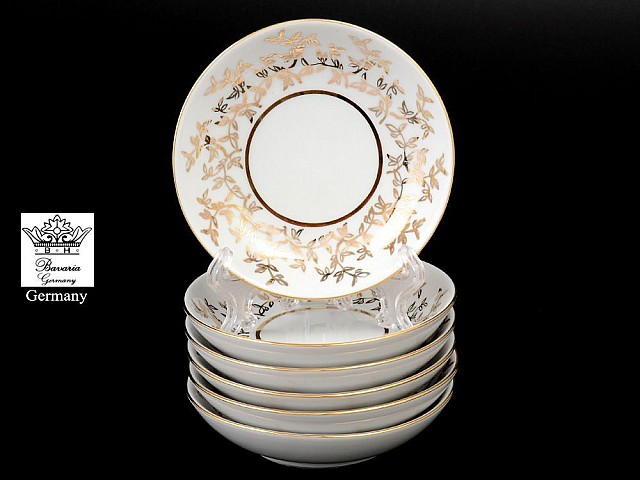 Набор розеток 8 см Maria Bile Listky Бавария 6 шт