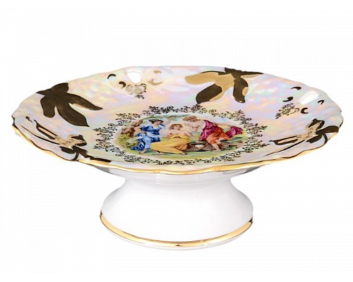 Конфетница Мадонна перламутр Корона Queens Crown 20 см