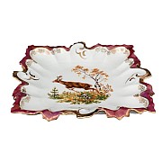 Блюдо Охота красная 32 см Корона Queens Crown