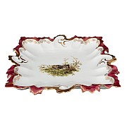 Блюдо Охота красная 36 см Корона Queens Crown