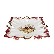 Блюдо квадратное Охота красная Корона Queens Crown 41 см