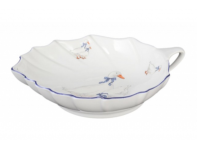 Салатник Лепесток 22 см Гуси Корона Queens Crown