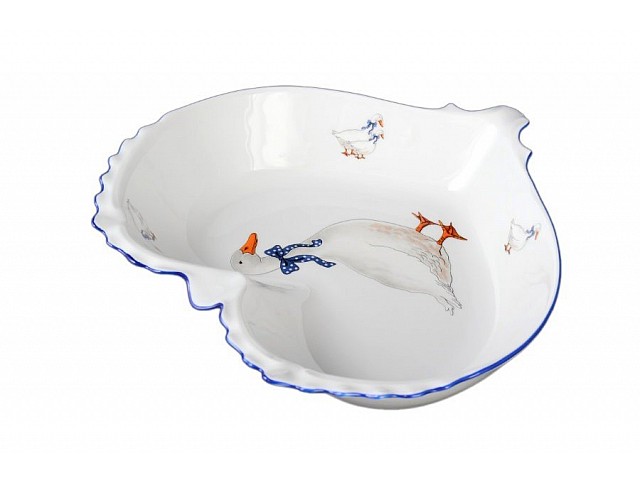 Конфетница сердце 22 см Гуси Корона Queens Crown