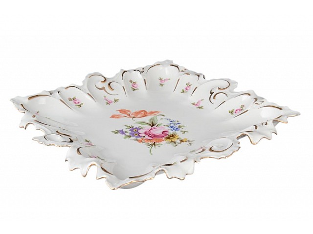 Блюдо фигурное квадратное 36 см Полевой цветок Корона Queens Crown