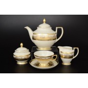 Чайный сервиз Cream Gold 9320 Falkenporzellan на 6 персон 15 предметов