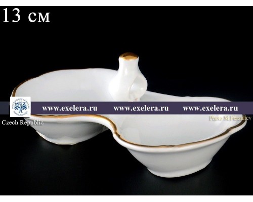 Прибор для специй двойной Офелия Отводка золото MZ