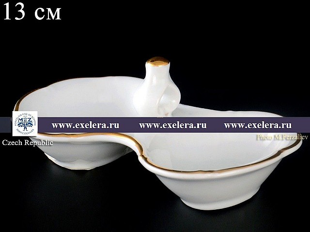 Прибор для специй двойной Офелия Отводка золото MZ