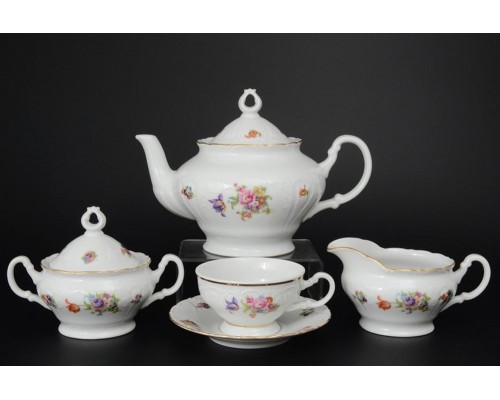 Чайный сервиз Лиана Весенний букет MZ на 6 персон