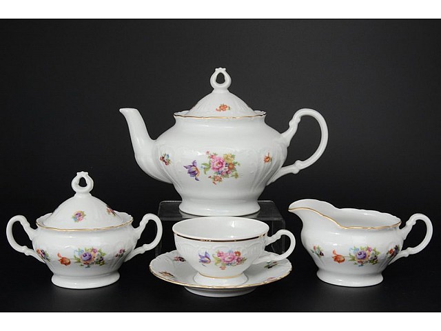 Чайный сервиз Лиана Весенний букет MZ на 6 персон