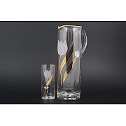Набор для воды прямой 7 предметов Тюльпан NB-Arte Bohemia Crystal