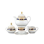 Чайный сервиз Thun Яна Кобальтовая лента на 6 персон