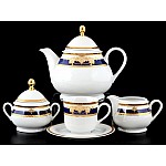 Чайный сервиз Thun Яна Кобальтовая лента на 6 персон