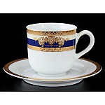 Чайный сервиз Thun Яна Кобальтовая лента на 6 персон