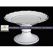 Конфетница на ножке Платиновый узор Корона Queens Crown 17 см