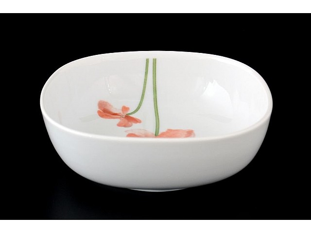 Набор салатников 13 см Thun Леон Красные маки 6 шт