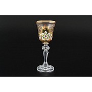 Набор рюмок для водки 50 мл Кристина золото K-A Bohemia Crystal 6 шт