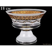 Конфетница 18 см Версаче R-G фон Bohemia Crystal