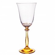 Набор бокалов для вина 250 мл Bohemia Crystal золотые полосы