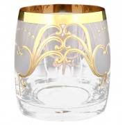 Набор стаканов для виски 230 мл Bohemia Crystal золотые узоры 6 штук