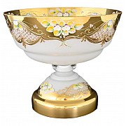 Фруктовница 30 см Bohemia Лепка Белая E-V 18715