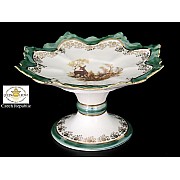 Конфетница Охота зеленая Корона Queens Crown 17 см