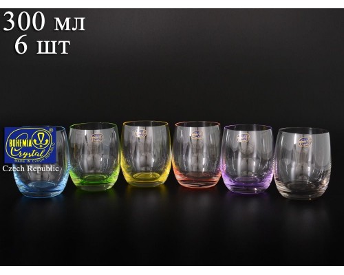Набор стаканов для виски 300 мл Арлекино Bohemia Crystal 6 шт