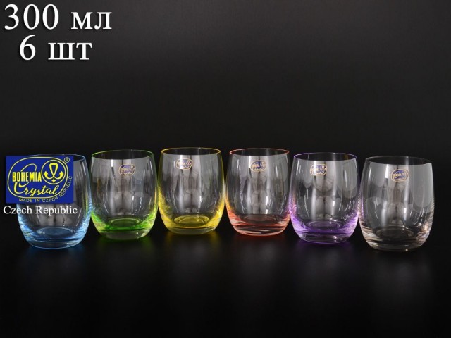 Набор стаканов для виски 300 мл Арлекино Bohemia Crystal 6 шт