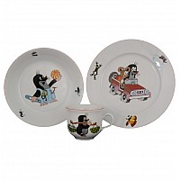 Детский набор посуды Крот и машинка Thun 3 предмета