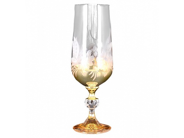 Набор фужеров для шампанского Золото E-S Bohemia Crystal 180 мл