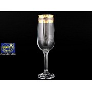 Набор фужеров для шампанского 180 мл Диана Bohemia Crystal 6 шт