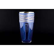 Ваза Bohemia Crystal 30 см синяя