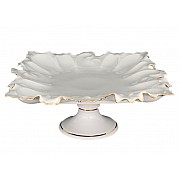 Блюдо Белый узор Корона Queens Crown 41 см