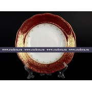 Набор глубоких тарелок 23 см Красная паутинка Royal Czech Porcelain