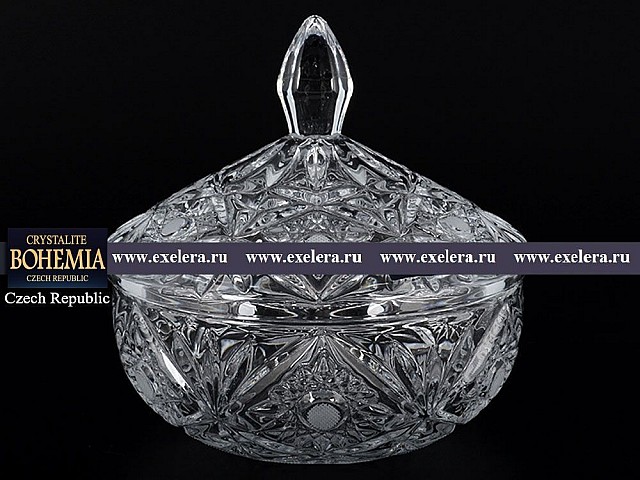 Конфетница с крышкой Tucana Crystalite Bohemia 15 см Конфетница с крышкой Tucana Crystalite Bohemia 15 см