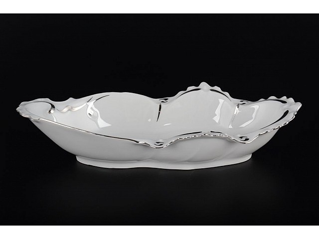 Салатник 27 см Платиновый узор Корона Queens Crown